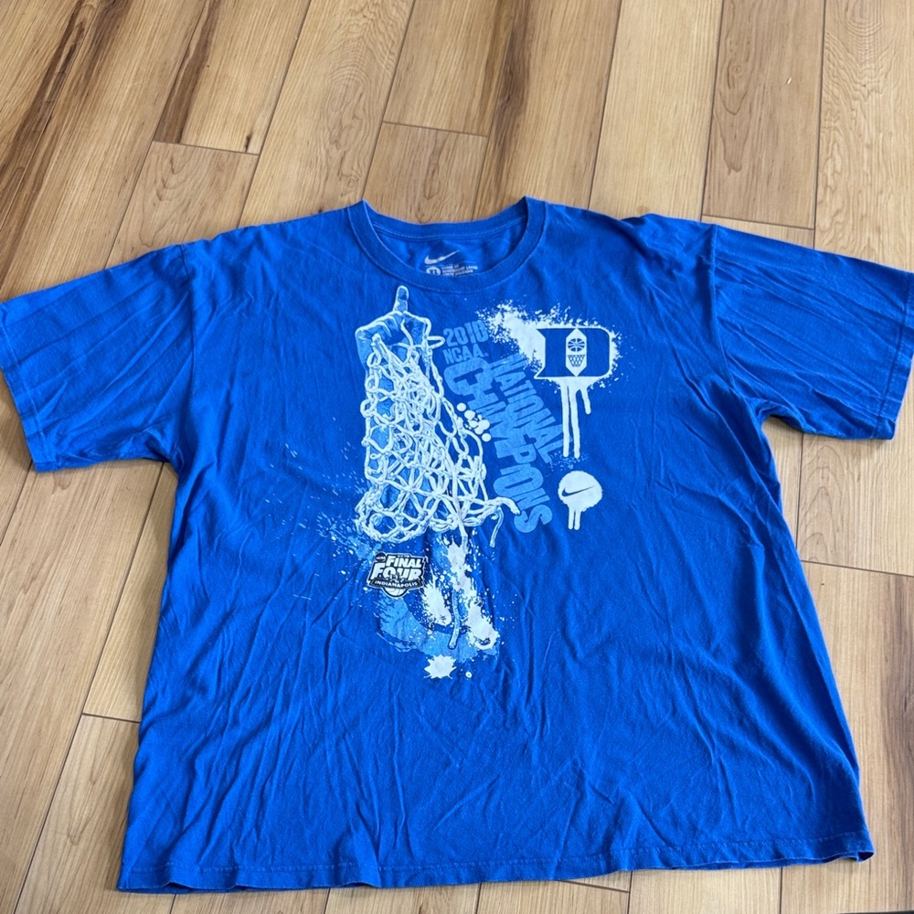 2010 NCAA Final Four National Championship Blue Graphic T-Shirt